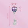 S925 Sterling Silver Cute Hot Air Balloon Cat Beads Jewelry Pendant(SCC2881)