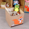 Youngshoots Cotton Linen Cartoon Toy Storage Basket Clothing Storage Box,Style Ordinary(Squirrel)
