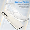 For Samsung Galaxy S23 5G MagSafe Frosted Translucent TPU + PC Full Coverage Phone Case(White)