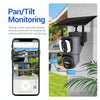 ESCAM QF390 2MP Dual-Lens Solar WiFi Security Camera - Black