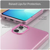 For Samsung Galaxy A06 4G Frosted Translucent TPU Hybrid PC Full Coverage Phone Case(Pink)