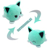 2 PCS Cute Plush Flip Toy Double-Sided Doll(Blue Kitten)