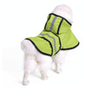 Reflective Dog Raincoat, XL, Fluorescent Green - Large Breed