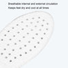 1pair High Elasticity Anti-Odor Breathable Sweat Absorbent Shock Absorbing Insoles, Size: 37-38(Black)