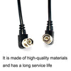 2m BNC Male Right Angle Coaxial Cable - CCTV & AV