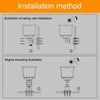Solar Sound & Light Alarm with Recording (Red)