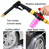 High Pressure Car Wash Hose Telescopic Watering Sprinkler, Style: H2+3 Connector+20m Tube+Foam Pot