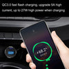 2PCS JY-032 USB Plug Digital Display Fast Charge Car Charger, Style: 3.5A + QC3.0(Mini Left Bend)