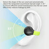 Business Binaural Digital Display Clip-On Bluetooth Earphone With Charging Compartment(Black+Green)
