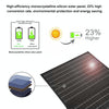 HAWEEL 50W Foldable Solar Panel Charger Travel Folding Bag(Black)