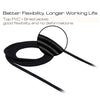 3m 3A Woven Style Metal Head 8 Pin to USB Data / Charger Cable(Black)