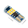 2 PCS T10 DC12 / 1W 9LEDs SMD-3030 Car Clearance Light(Yellow Light)