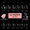 600pcs /Box Ultra Short False Nail Tips Extension Clear No Scratch Traceless Frosted Manicure Salon, Style: Shape 03
