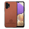 For Samsung Galaxy A32 4G Twill Fabric Leather Skin Back Phone Case(Brown)