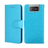For Asus Zenfone 8 Flip Crystal Texture Leather Phone Case(Light Blue)