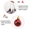 12pcs/pack 4cm Christmas Ball Special Shape + Glitter + Bright Set(Olive Green)