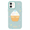 For iPhone 11 Skin Feeling Jelly TPU Hybrid PC Phone Case(Ice Cream Polka Dot Light Green)