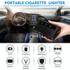 TR24 3 In 1 Car Cigarette Lighter Independent Switch Charger(Black)