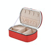 HN-001 Travel Portable Ring Lipstick Jewelry Storage Box(Necklace Version Red)
