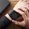 SANDA 222 Men Sports Outdoor Mountaineering Digital Electronic Watch Square Multi functional Waterproof Watch(Black)