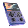 R35PLUS 3.5 Inch Handheld Game Console Built-in 64G 10,000+ Games(Transparent Black)