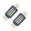 2pcs 36mm DC12-24V / 1W / 6000K / 60LM 15LEDs SMD Car Reading Lamp Dome Light