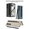 For Samsung Galaxy Z Fold6 GKK Integrated Ultra-thin PC Phone Case with Pen Slots, No Include Pen(Black)