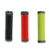 MEROCA Mountain Bike Anti-slip Shock Absorber Riding Grip Cover, Style: Bilateral Lock Thread ME15 Green