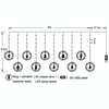 Christmas Decoration Lights USB Ring Doll 10 in 1 String Lights(Santa Claus)
