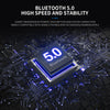 HXSJ Q8 Bluetooth 5.0 Multi-function Wireless Bluetooth Speaker Audio, Support Handsfree Calling & TF Card & USB(Black)