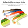 Simulated Fishing Lures Two-Color T-Tail Soft Lures Bionic Sea Fishing Lures, Colour: 11