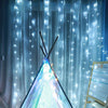 3m(Length) x 3m(Height) White Light LED Decoration Light, 300 LEDs Curtain String Light with End Joint & Multi-function Controller & Memory Waterproof, US Plug, AC 110V