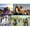 Motorcycle ABS Shell Helmet Bluetooth Stereo Speaker for iOS and Android