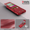 For Samsung Galaxy S25 Ultra 5G Vertical Flip Card Bag Holder Leather Phone Case(Red)