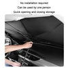Car Windshield Telescopic Folding Thermal Insulation Parasol, Size: Open Style Small