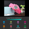 SKMEI 1478 Multifunction Children Digital Watch 50m Waterproof Sports Watch(Rose Red)