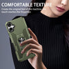 For Samsung Galaxy A06 4G Ring Holder Armor Hybrid Phone Case(Green)