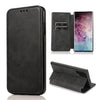 For Samsung Galaxy Note10+ Knight Magnetic Suction Leather Phone Case(Black)