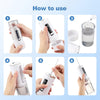 Portable Storable Tooth Flosser Smart Teeth Cleaning Instrument Household Teeth Cleaner With 4pcs Nozzles