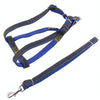 Strong Denim Dog Leash & Harness Set, Small, Blue