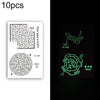 10 PCS Waterproof Color Luminous Tattoo Sticker Face Sticker(EX-008)