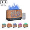 Home Colorful Simulation Flame Incense Smoked Lamp Humidifier, Model:Remote Control(US Plug)