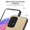 For Samsung Galaxy A53 5G Twill Fabric Leather Skin Back Phone Case(Khaki)