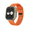 iW9 Ultra 2.04 inch Screen Smart Call Watch, BT Call / Heart Rate / Blood Pressure / Blood Oxygen(Orange Gold)