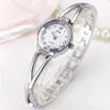 2 PCS Steel Belt Diamond Mirror Digital Scale Quartz Watch Bracelet Watch for Women(rose gold)