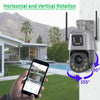 4K Dual Lens WiFi Security Camera Colour Night Vision (EU Plug)