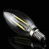 C35 E14 4W 4 LEDs 300 LM 6500K Dimmable Retro LED Filament Light Bulb Energy Saving Light, AC 220V(White Light)