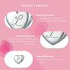 S925 Sterling Silver Platinum-plated Love Letters DIY Beads(V)