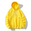 Men Lose Solid Color Sweatshirt, Color: Yellow(L)