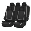 Universal Car Seat Cover Polyester Fabric Automobile Seat Covers Car Seat Cover Vehicle Seat Protector Interior Accessories 9pcs Set Blue